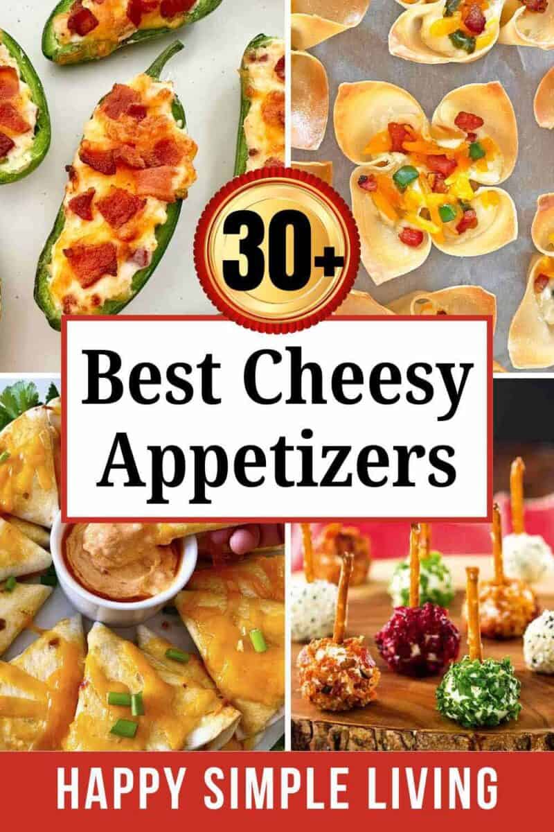 Jalapeno poppers, popper wontons, mini cheese balls, and cheese quesadillas.