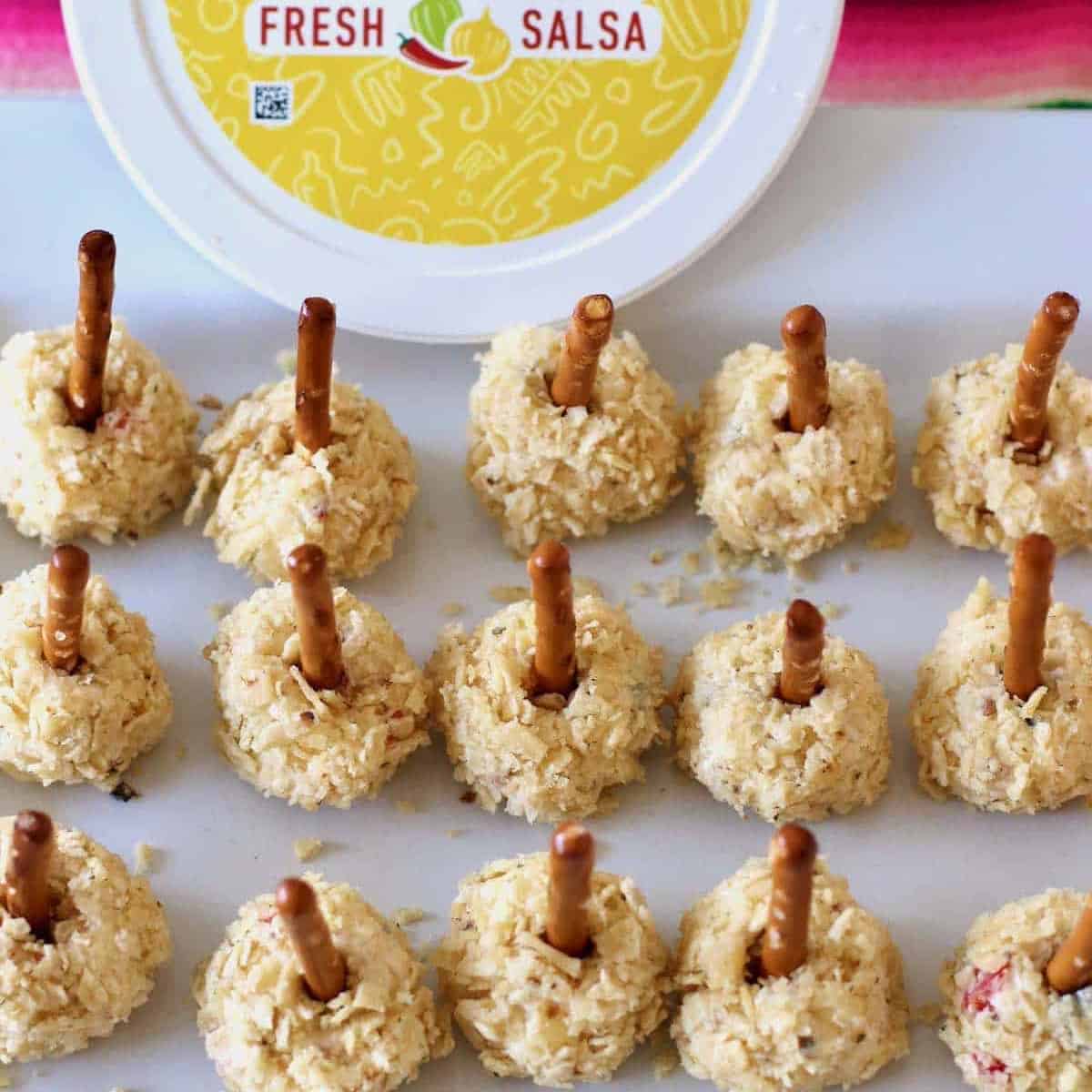 The Best Salsa Cheese Ball Pops - Good Grief Cook